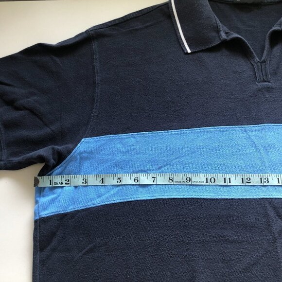 Vintage Ralph Lauren Jeans Co Retro Colourblock Polo Shirt Navy XL Grandpacore - Picture 12 of 16